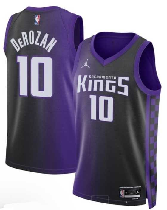 Mens Sacramento Kings #10 DeMar DeRozan Jordan Dri-FIT NBA Swingman Jersey Dzhi